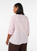 Baumwollbluse mit V-Ausschnitt, Rot, Model image number 2