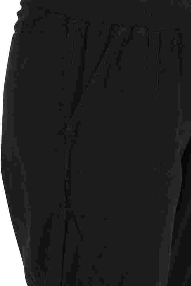 Lockere Caprihose aus Baumwolle, Black, Packshot image number 2