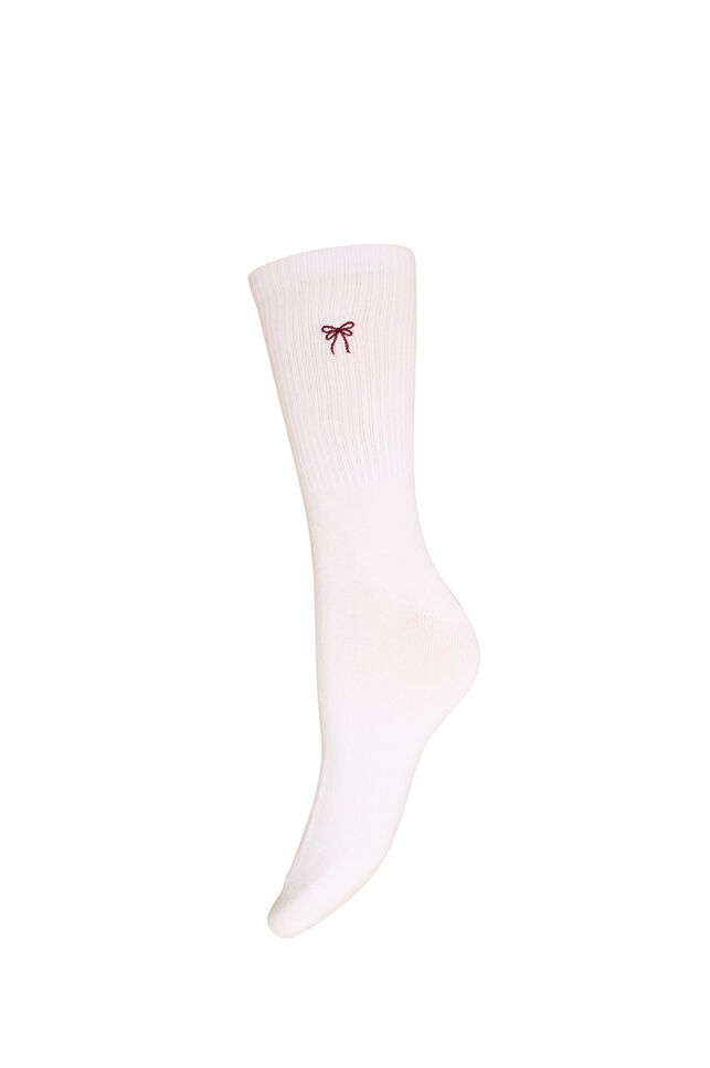Socken aus Baumwolle mit Muster, Wei&szlig;, Packshot image number 0