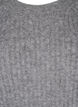 Rippstrickkleid mit Schlitz, Light Grey Melange, Packshot image number 2