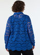 Spitzenbluse mit Perlenkn&ouml;pfen, Blau, Model image number 2