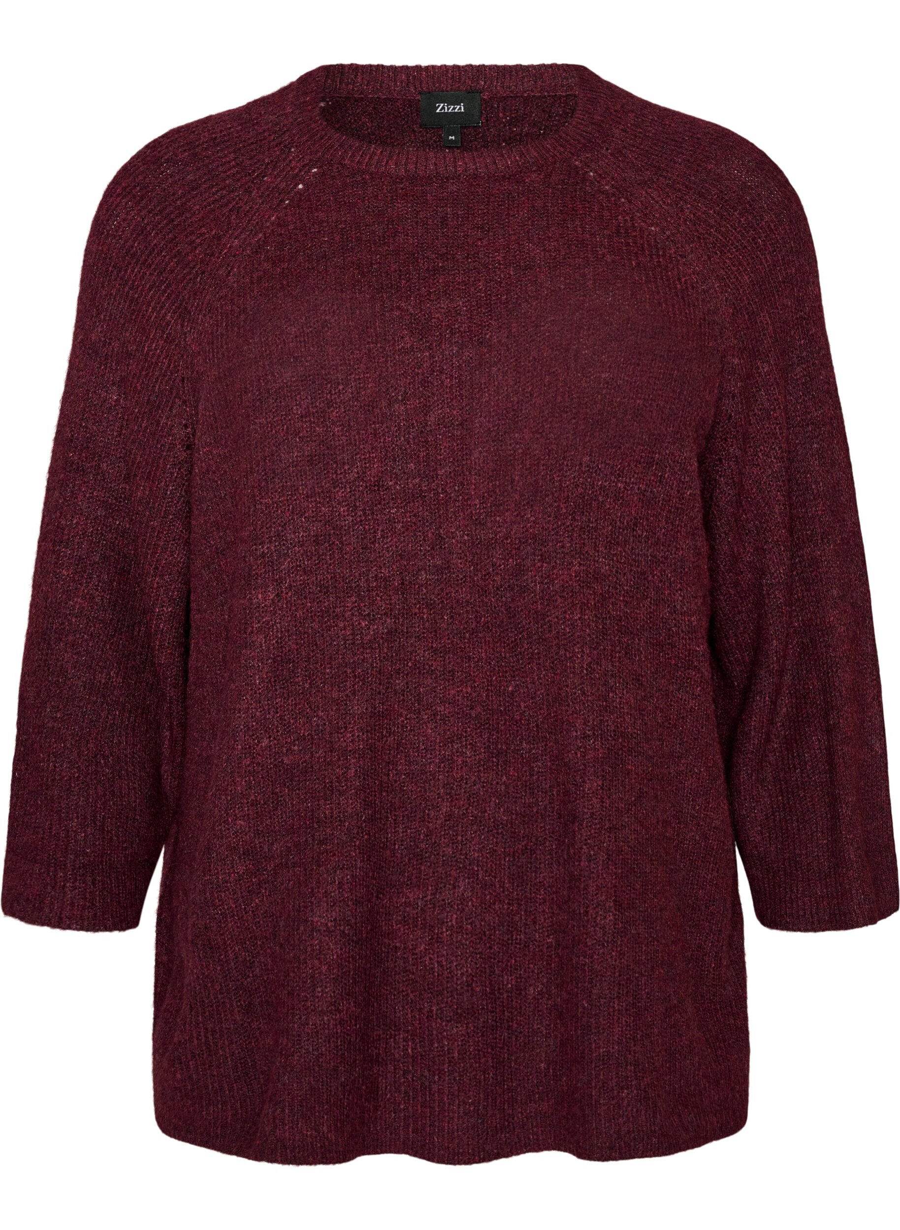 Ripppullover mit 3/4-&Auml;rmeln