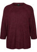 Ripppullover mit 3/4-&Auml;rmeln, Rot, Packshot image number 0