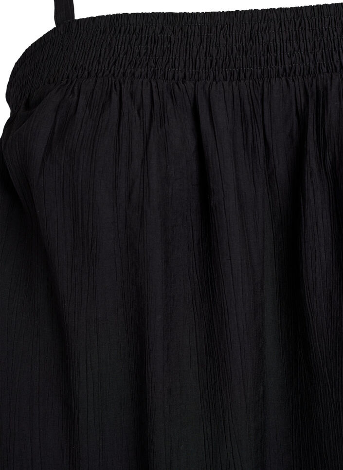 Kurzes Kleid aus Viskose mit Spaghettiträgern, Schwarz, Packshot image number 2