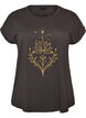 T-Shirt mit dekorativem Frontprint, Grau, Packshot image number 0