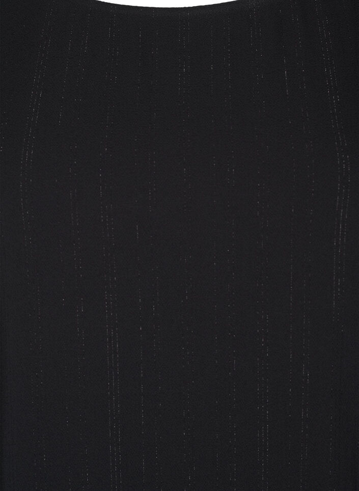 Bluse mit Silberglitzer, Schwarz, Packshot image number 2