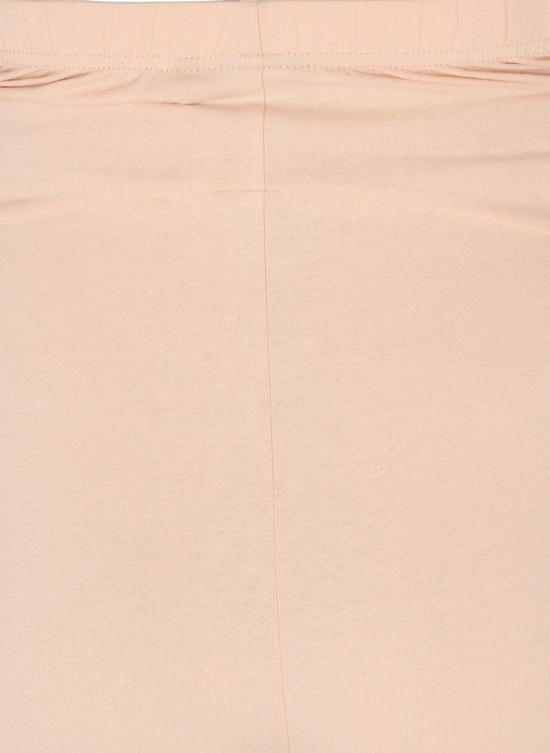 Zizzi Eng anliegende Umstandsshorts aus Baumwolle, Beige, Packshot image number 3