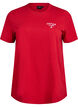 T-Shirt mit Textaufdruck und Rundhalsausschnitt, Rot, Packshot image number 0