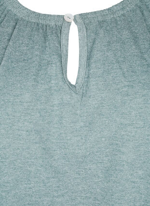 Melange Bluse mit kurzen Pins, Chinois Green Mel., Packshot image number 2