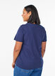 Basic-T-Shirt aus Baumwolle mit Rundhalsausschnitt, Blau, Model image number 2
