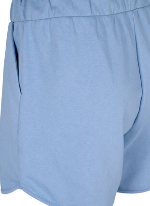 Einfarbige Shorts mit Taschen, Faded Denim, Packshot image number 3
