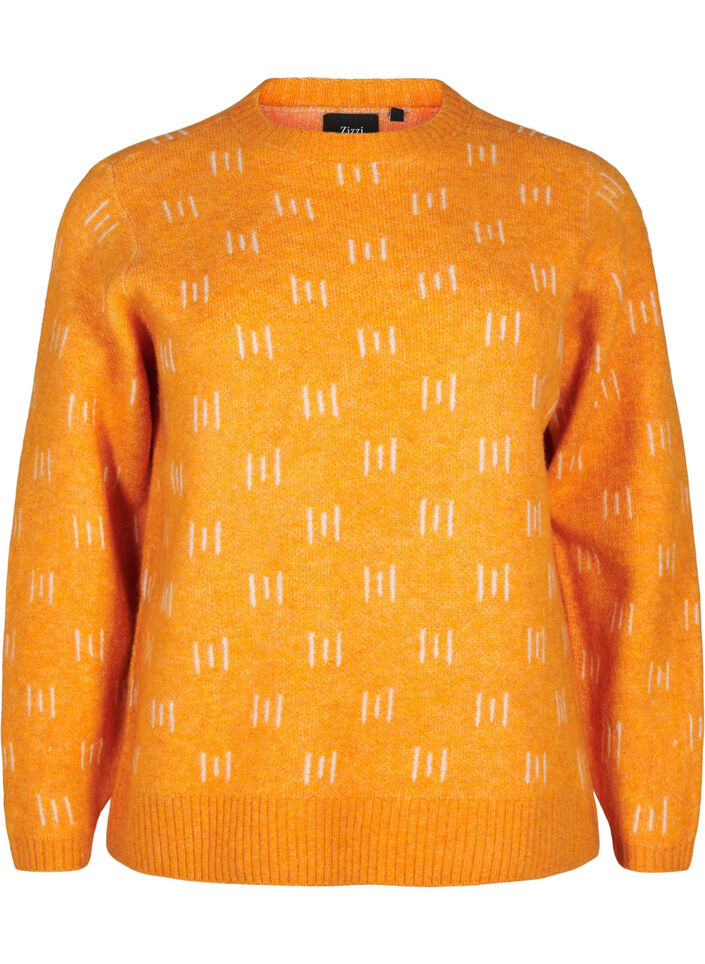 Gemusterter Pullover, Yam Birch Comb, Packshot image number 0