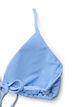 Triangel-Bikinioberteil mit Strukturmuster, Blau, Packshot image number 3