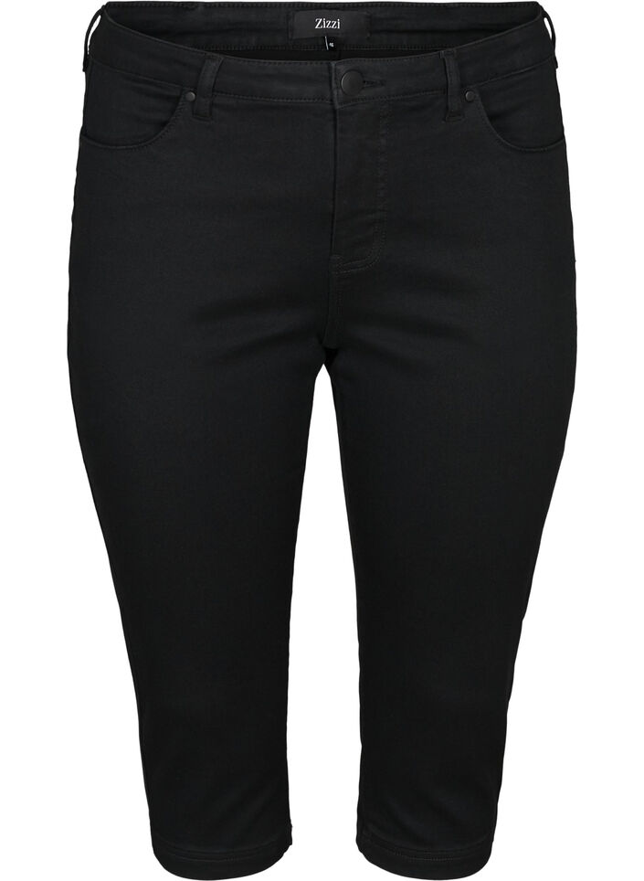Amy Caprijeans mit hohem Taille und Super Slim Fit, Schwarz, Packshot image number 0
