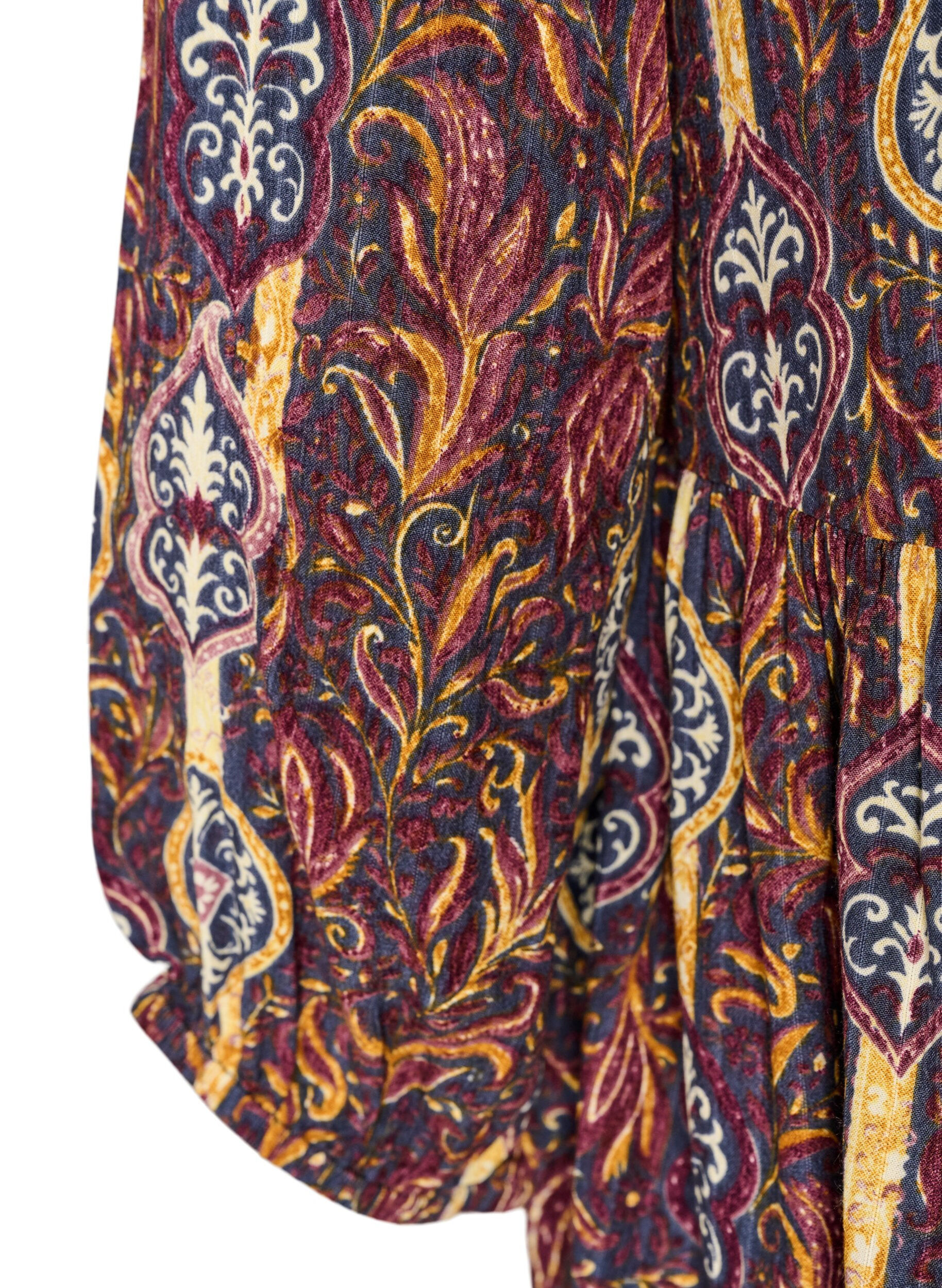 ZizziBluse mit Paisleymuster und Spitzendetails, Lila, Packshot image number 3
