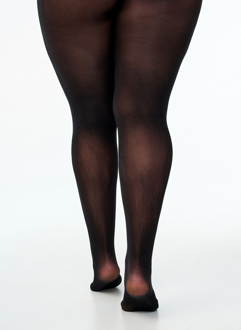 Strapazierfähige Strumpfhose mit 50 Denier, Schwarz, Model image number 1