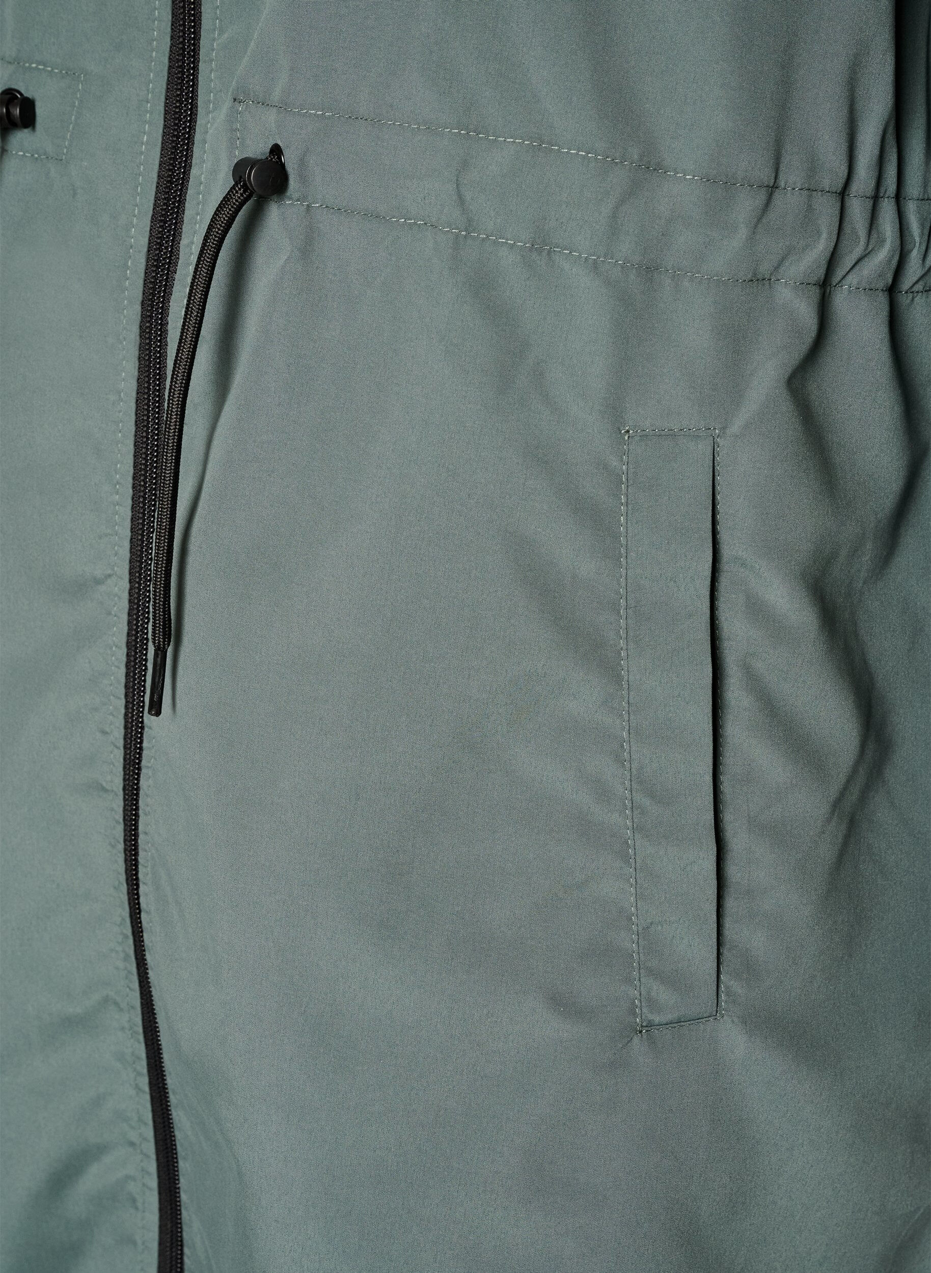 ZizziLeichter Parka mit Kapuze, Gr&uuml;n, Packshot image number 3