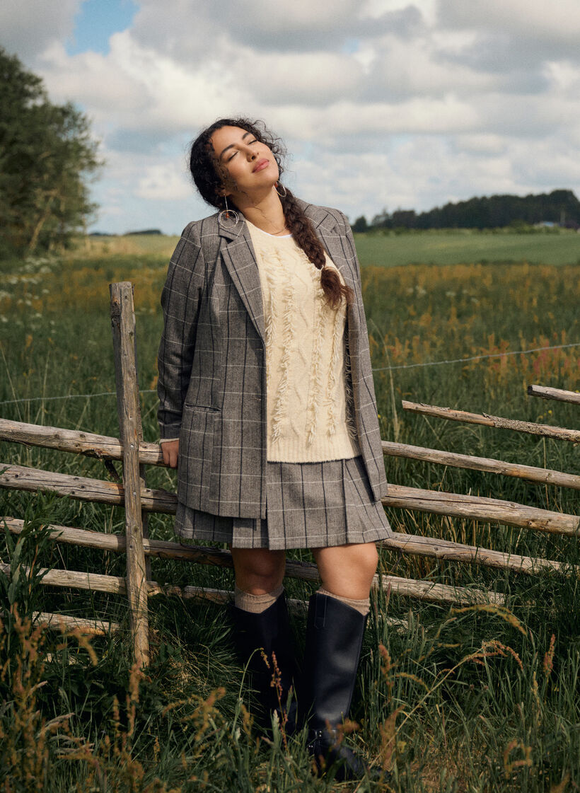 Karierter Rock, Braun, Image image number 0