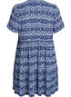 Gemustertes Kleid mit Eins&auml;tzen, Blau, Packshot image number 1