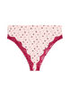 Gebl&uuml;mter Brazilian Slip mit Spitze, Rot, Packshot image number 0