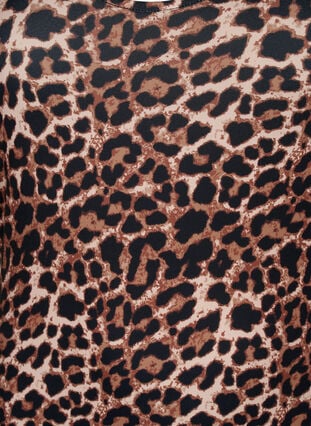 Eng anliegendes Kleid mit Leopardenmuster und Cut-Out, Leopard AOP, Packshot image number 2