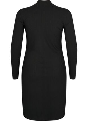 Passendes Kleid mit Ausschnittdetails, Black, Packshot image number 1