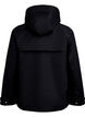 Kurze Fr&uuml;hlingsjacke mit abnehmbarer Kapuze, Schwarz, Packshot image number 1