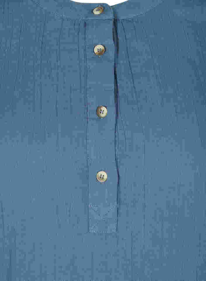 Baumwollbluse mit Knöpfen und 3/4-Ärmeln, Bering Sea, Packshot image number 2
