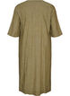 Midikleid aus Leinen und Viskose mit 1/2-&Auml;rmeln, Gr&uuml;n, Packshot image number 1