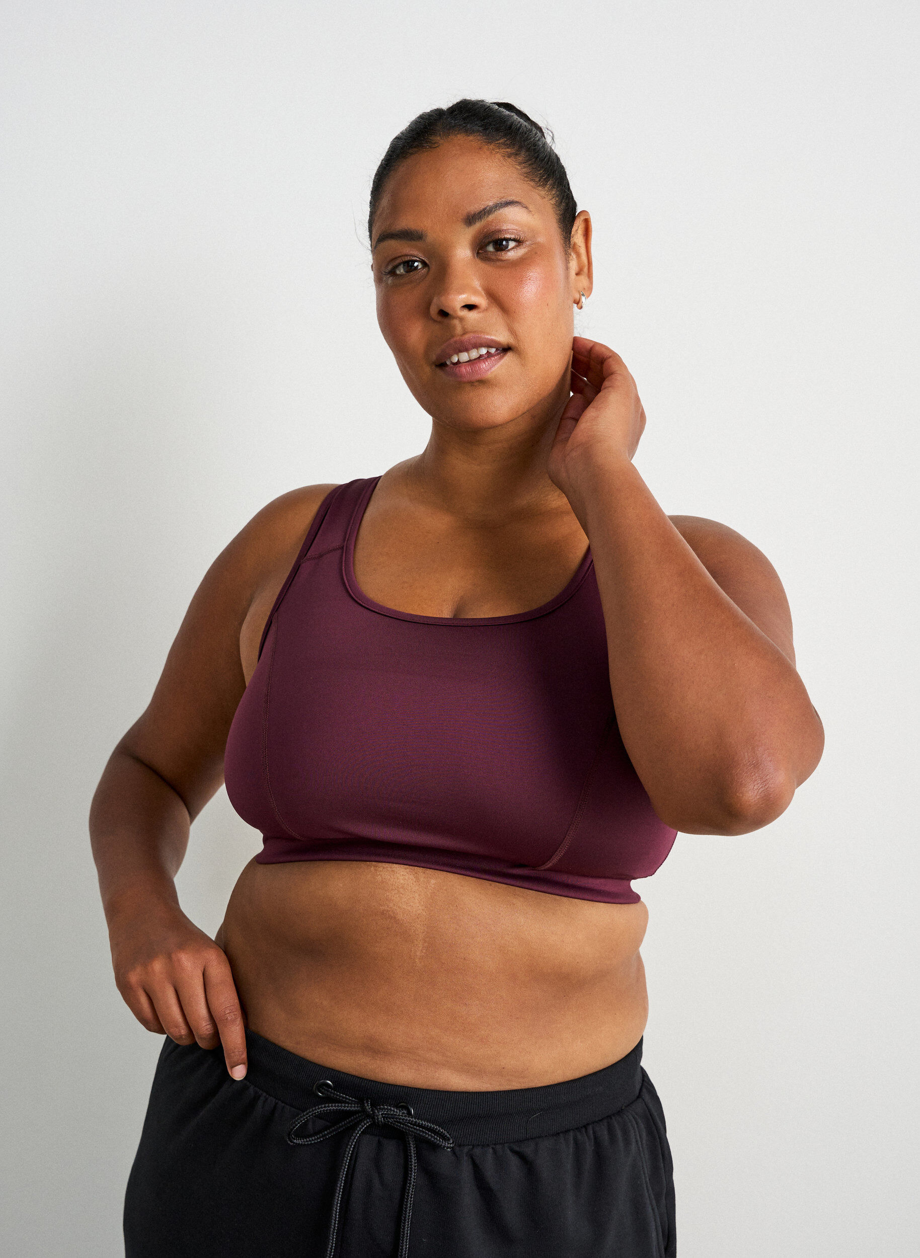 Sport-BH mit Racerback, Rot, Model