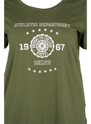 Baumwoll-T-Shirt mit Aufdruck, Ivy Green ATHLETIC, Packshot image number 2