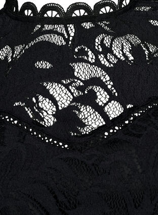Langärmelige Spitzenbluse, Black, Packshot image number 2