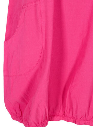 Ärmelloses Kleid aus Baumwolle, Fuchsia Purple, Packshot image number 3