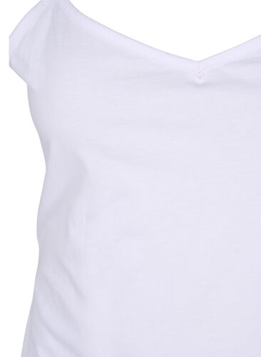 2er-Pack Basic-Top aus Baumwolle, Black/Bright White, Packshot image number 3