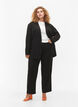Pinstripe Blazer, Black W. Pinstripe, Model image number 2