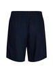 Hoch taillierte Shorts aus Leinen und Viskose, Blau, Packshot image number 1