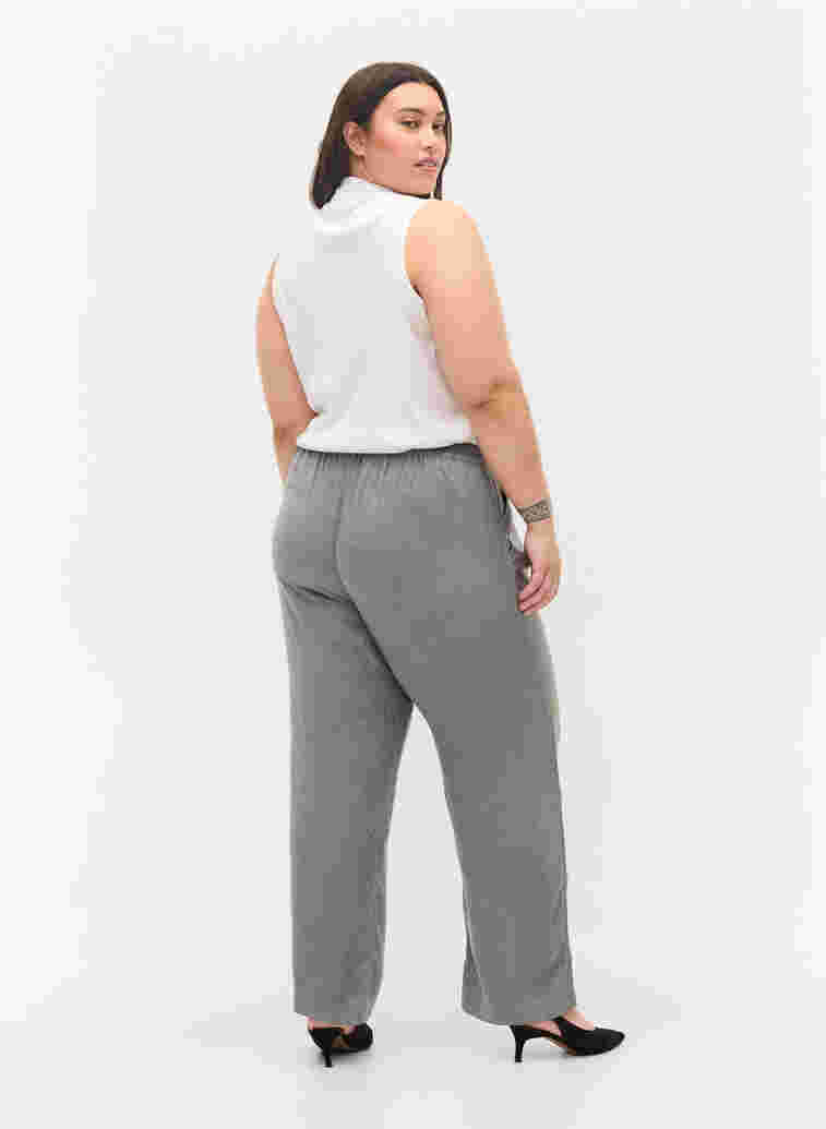Klassische Hose mit Taschen, Grey Melange, Model image number 1