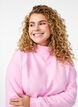 Sweatshirt mit hohem Kragen und langen &Auml;rmeln, Pink, Model image number 3