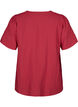  Kurzarm-Bluse aus Viskose mit Stickerei, Rot, Packshot image number 1