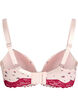Vorgeformter BH mit Blumenmuster und Spitze, Rot, Packshot image number 1