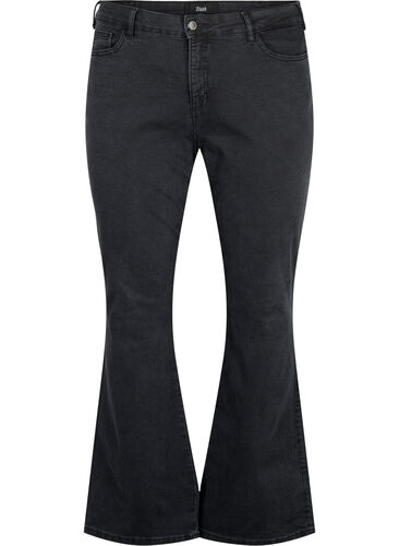 Ellen Bootcut-Jeans mit hoher Taille, Grey Denim, Packshot image number 0