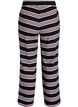 Gestreifte Pyjamahose mit weitem Bein, Blau, Packshot image number 1