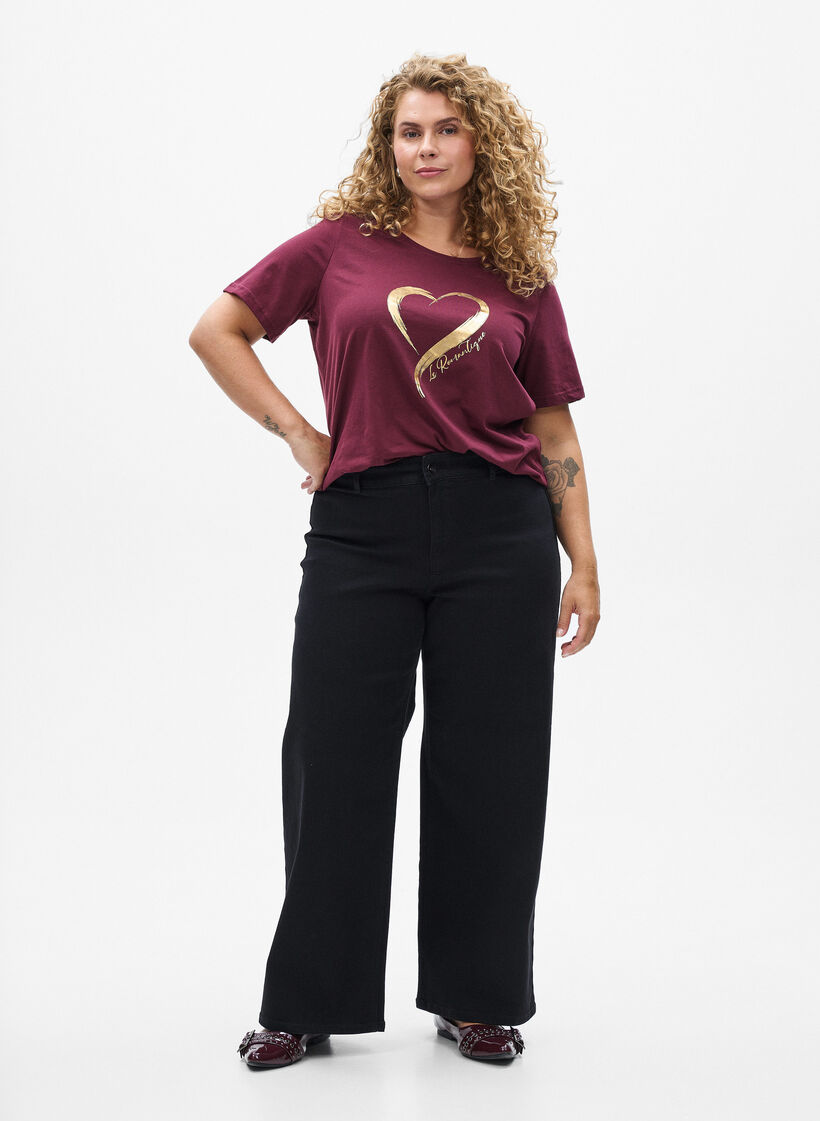 FLASH - T-Shirt mit Print, Rot, Model image number 1