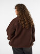 Teddyjacke mit Details aus Lochstickerei und hohem Kragen, Braun, Model image number 2