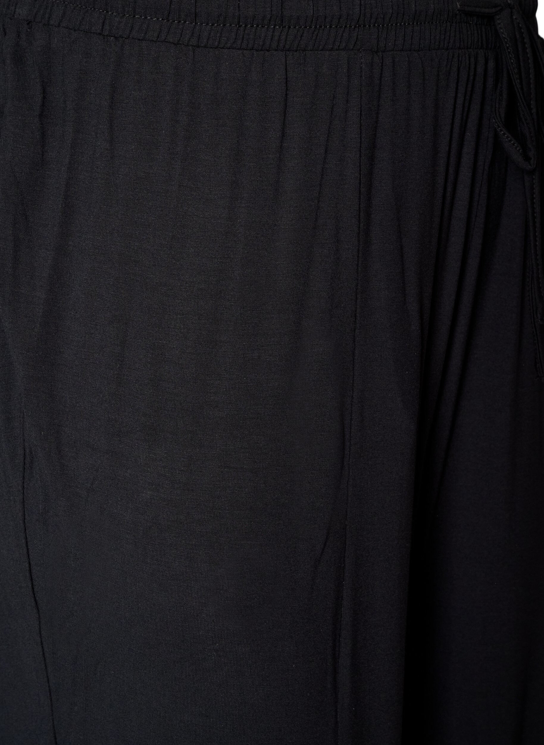 ZizziHoch taillierte Ballonhose aus Jersey, Schwarz, Packshot image number 2