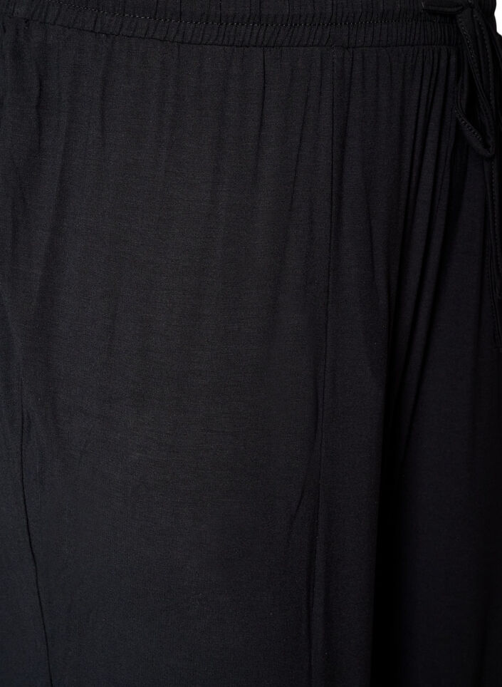 Hoch taillierte Ballonhose aus Jersey, Schwarz, Packshot image number 2