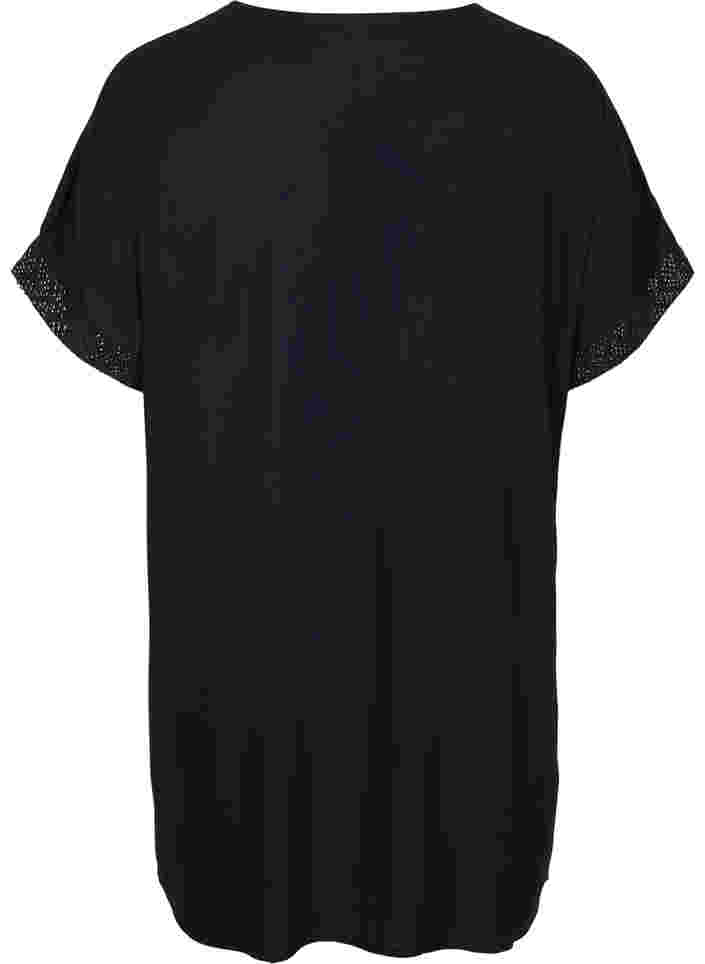 Strandkleid aus Viskose, Black, Packshot image number 1