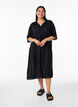 Midikleid mit kurzen &Auml;rmeln, Schwarz, Model image number 0