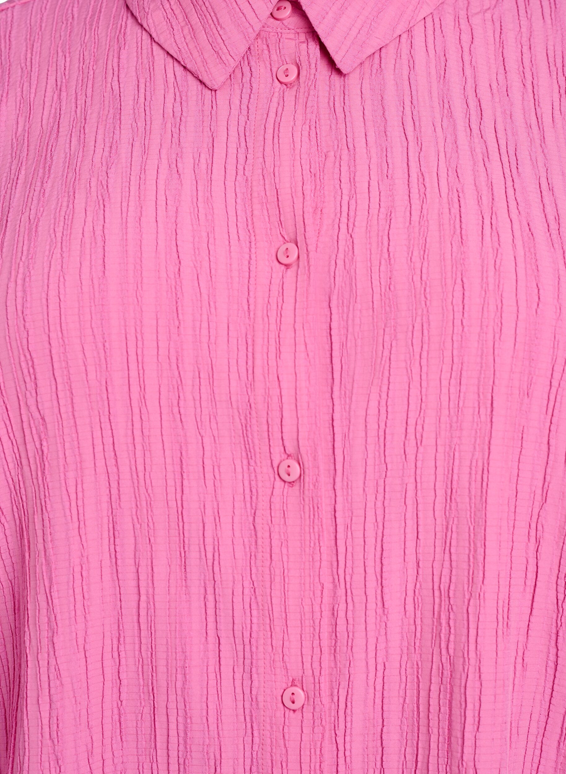 Zizzi FLASH - Bluse mit Textur, Pink, Packshot image number 2