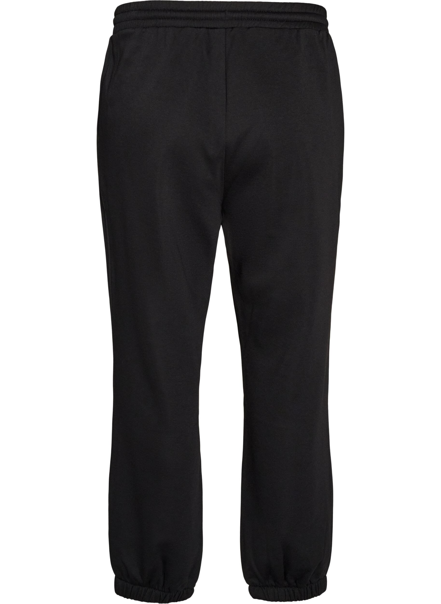 ZizziHoch taillierte Sweatpants mit Kordelzug, Schwarz, Packshot image number 1